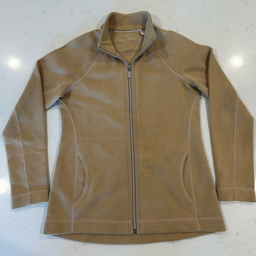 Tommy Bahama Women's Tan Knit Jacket